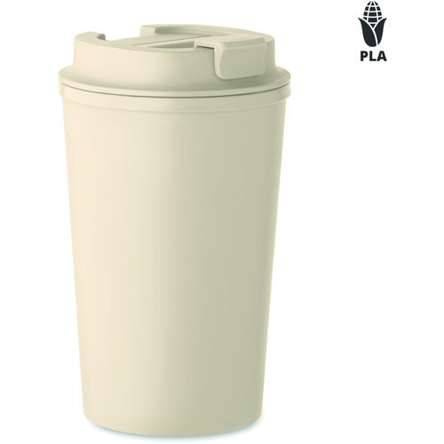 Doppelwandiger Becher 350 ml BEIBAKU (Art.-Nr. CA382210) - Doppelwandiger Becher aus 100% PLA-Mais...