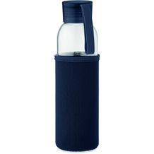 Flasche recyceltes Glas 500 ml EBOR (marineblau) (Art.-Nr. CA388058)