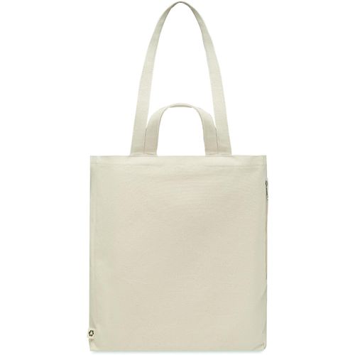 Einkaufstasche Polycotton GAVE (Art.-Nr. CA392069) - Einkaufs- oder Strandtasche aus recycelt...
