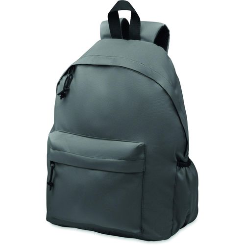 Rucksack 600D RPET-Polyester BAPAL+ (Art.-Nr. CA405570) - Rucksack mit Reißverschluss-Außentasch...