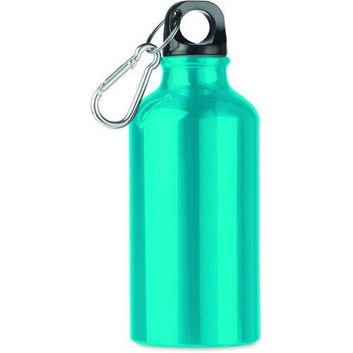Aluminium Trinkflasche 400ml MID MOSS (Art.-Nr. CA406636) - Einwandige Trinkflasche aus Aluminium...