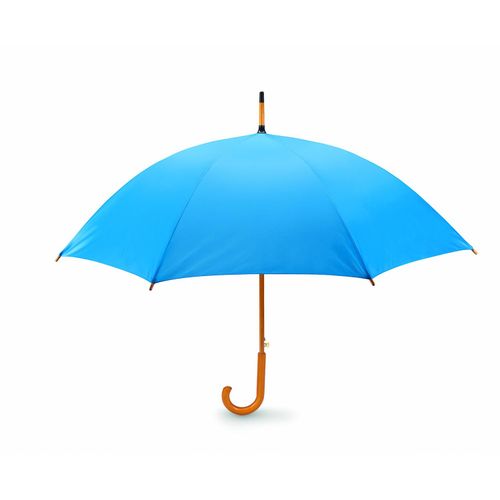Automatikschirm mit Holzgriff CUMULI (Art.-Nr. CA416805) - 23 inch Regenschirm aus 190T Polyester....