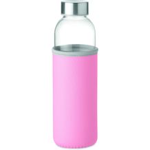Trinkflasche Glas 500 ml UTAH GLASS (Babyrosa) (Art.-Nr. CA429960)