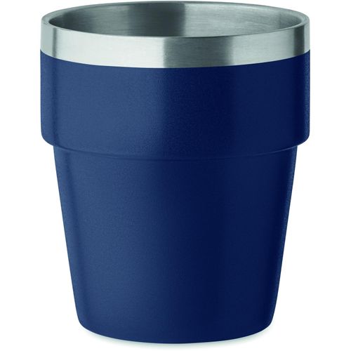 Doppelwandiger Trinkbecher 250 ml ACERITO (Art.-Nr. CA434966) - Doppelwandiger Becher aus recyceltem...