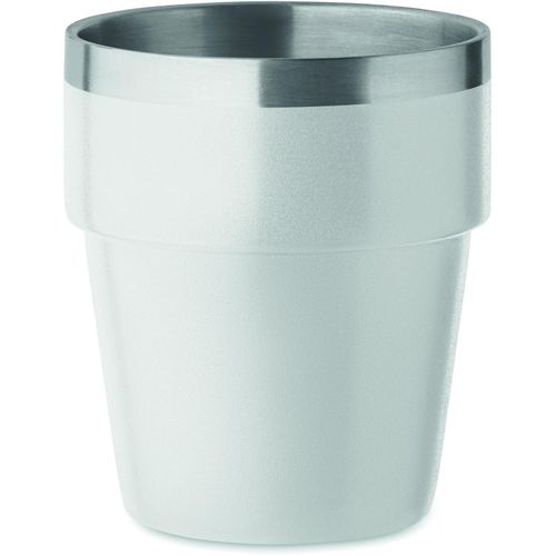 Doppelwandiger Trinkbecher 250 ml ACERITO (Art.-Nr. CA441119) - Doppelwandiger Becher aus recyceltem...