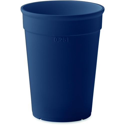 Recycelter PP-Becher 250 ml AWAYCUP (Art.-Nr. CA449810) - Einwandiger Becher aus recyceltem PP....