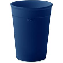 Recycelter PP-Becher 250 ml AWAYCUP (marineblau) (Art.-Nr. CA449810)