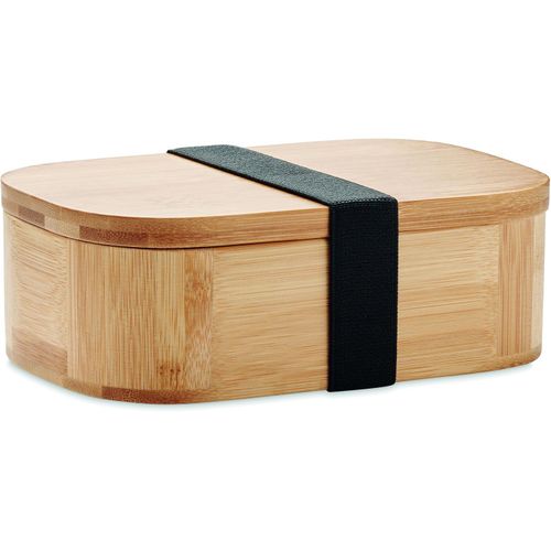 Lunchbox Bambus 650ml LADEN (Art.-Nr. CA456534) - Lunchbox aus Bambus mit herausnehmbarer...