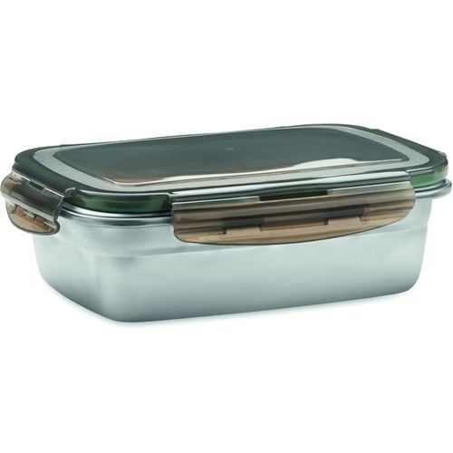 Lunchbox 850 ml LOX (Art.-Nr. CA461321) - Lunchbox aus recyceltem Edelstahl mit...