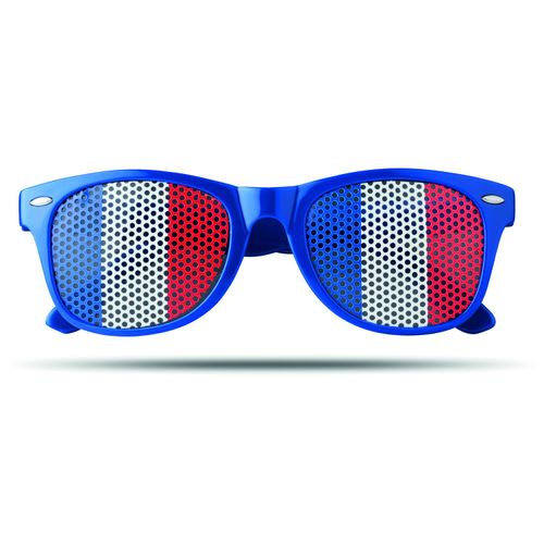 Fan Sonnenbrille FLAG FUN (Art.-Nr. CA473005) - Sonnenbrille. Linsen mit unterschiedlich...
