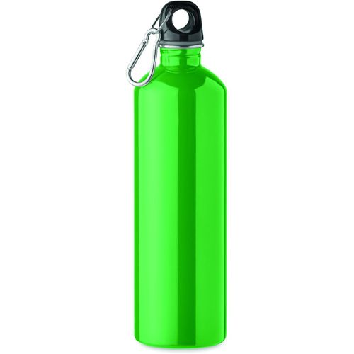 Trinkflasche recycelter 750 ml REBIG MOSS (Art.-Nr. CA480407) - Einwandige Trinkflasche aus recyceltem...