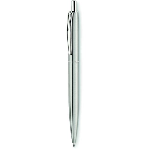 Kugelschreiber Edelstahl GRAZ (Art.-Nr. CA491740) - Druckkugelschreiber mit Schaft aus...