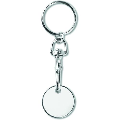 Schlüsselring mit Chip EUR TOKENRING (Art.-Nr. CA497619) - Schlüsselring mit Einkaufswagenchip ...