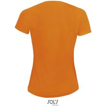 SPORTY DAMENT-SHIRT  140g SPORTY WOMEN (neon orange) (Art.-Nr. CA501476)