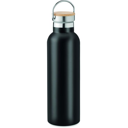 Isolierflasche 750 ml HELSINKI MED (Art.-Nr. CA505887) - Doppelwandige Isolierflasche aus Edelsta...