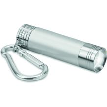 Taschenlampe mit Karabiner POP LIGHT (silber) (Art.-Nr. CA522770)