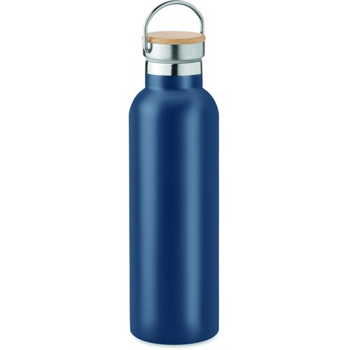 Isolierflasche 750 ml HELSINKI MED (Art.-Nr. CA525014) - Doppelwandige Isolierflasche aus Edelsta...