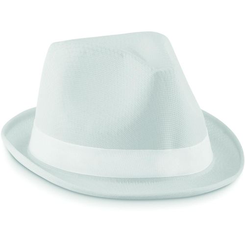 Farbiger Hut WOOGIE (Art.-Nr. CA534103) - Farbiger Hut aus Polyester mit weiße...