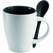 Becher mit Löffel DUAL (Schwarz) (Art.-Nr. CA542732)