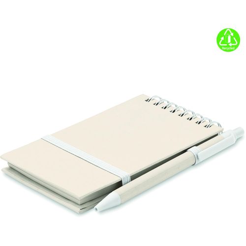 DIN A6 Notizbuch-Set MITO SET (Art.-Nr. CA542817) - DIN A6 Notizbuch (70% recycelter Milchka...