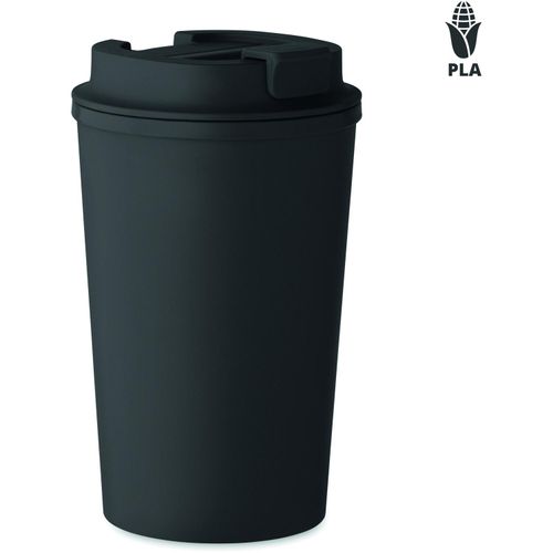 Doppelwandiger Becher 350 ml BEIBAKU (Art.-Nr. CA544661) - Doppelwandiger Becher aus 100% PLA-Mais...