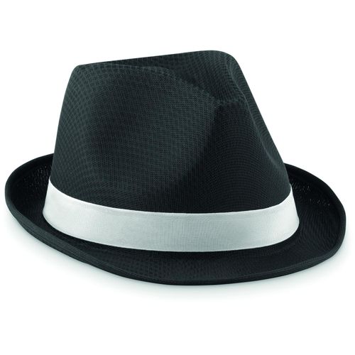 Farbiger Hut WOOGIE (Art.-Nr. CA548452) - Farbiger Hut aus Polyester mit weiße...