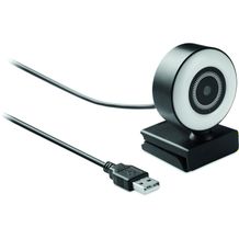 1080P HD-Webcam mit Ringlicht LAGANI (Schwarz) (Art.-Nr. CA553014)