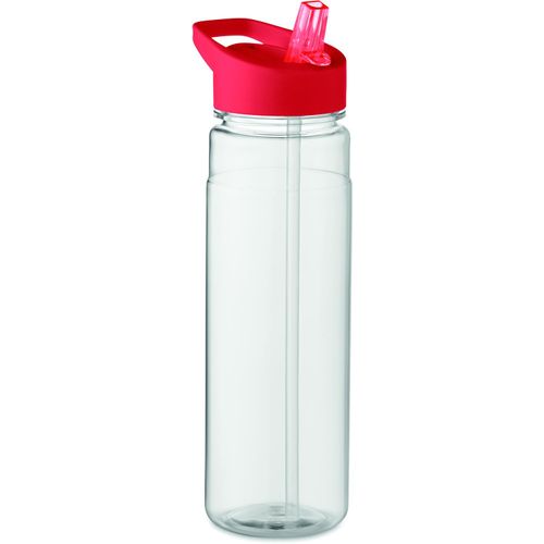 Trinkflasche RPET 650ml ALABAMA (Art.-Nr. CA554097) - Trinkflasche aus RPET mit PP-Flip-Top-De...