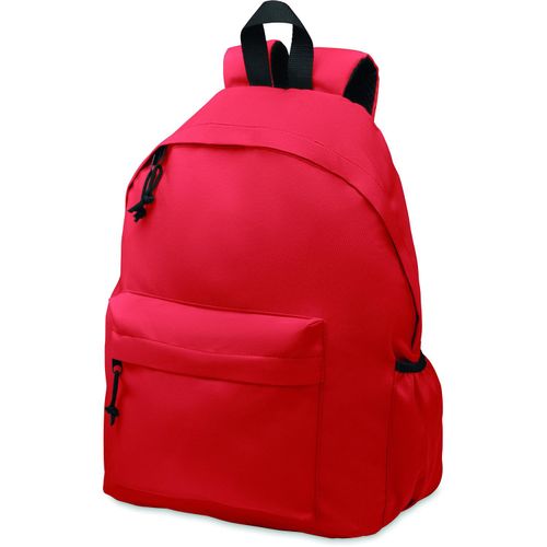 Rucksack 600D RPET-Polyester BAPAL+ (Art.-Nr. CA555003) - Rucksack mit Reißverschluss-Außentasch...