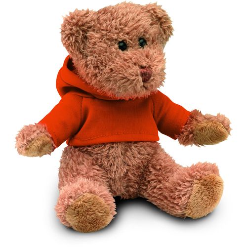 Teddybär mit Hoody JOHNNY (Art.-Nr. CA561267) - Sitzender Teddybär im Hoody.