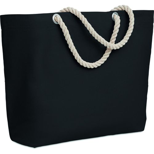 Strandtasche mit Kordelgriff MENORCA (Art.-Nr. CA564714) - Strandtasche aus Baumwolle 220g/m² mi...