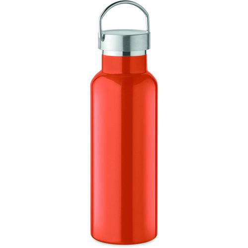 Doppelwandige Flasche 500 ml FLORENCE (Art.-Nr. CA566922) - Doppelwandige Isolierflasche aus recycel...