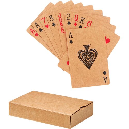 Recycelte Spielkarten ARUBA + (Art.-Nr. CA568136) - Klassische Spielkarten aus recyceltem...