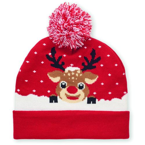 Weihnachtliche Strickmütze SHIMAS HAT (Art.-Nr. CA569661) - Weihnachtliche Strickmütze mit Bündche...