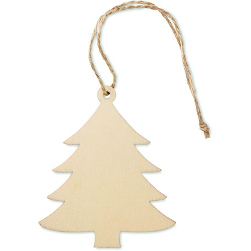 Weihnachtsschmuck ARBY (Art.-Nr. CA598392) - Weihnachtsschmuck aus Holzfaser mit...