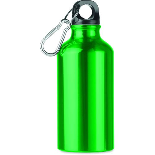 Aluminium Trinkflasche 400ml MID MOSS (Art.-Nr. CA612452) - Einwandige Trinkflasche aus Aluminium...