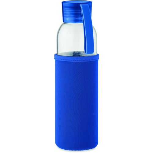 Flasche recyceltes Glas 500 ml EBOR (Art.-Nr. CA613430) - Trinkflasche aus recyceltem Glas mit...