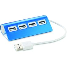 4 Port USB Hub ALUHUB (blau) (Art.-Nr. CA622022)