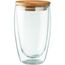 Doppelwandiges Glas 450 ml TIRANA LARGE (transparent) (Art.-Nr. CA622174)