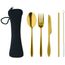 Besteck-Set Edelstahl 5 SERVICE (golden) (Art.-Nr. CA640509)