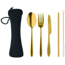 Besteck-Set Edelstahl 5 SERVICE (golden) (Art.-Nr. CA640509)