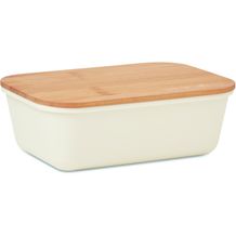 Lunchbox mit Bambus-Deckel THURSDAY (beige) (Art.-Nr. CA651006)