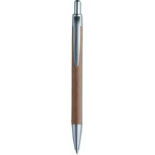 Kugelschreiber mit Schaft aus PUSHTON (mattsilber) (Art.-Nr. CA654293)