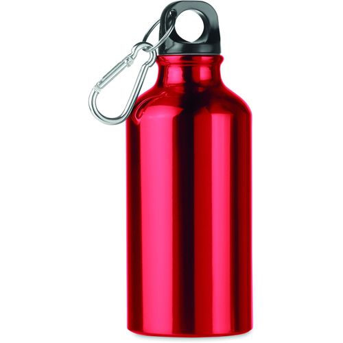 Aluminium Trinkflasche 400ml MID MOSS (Art.-Nr. CA657072) - Einwandige Trinkflasche aus Aluminium...