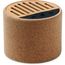Wireless Lautsprecher Kork ROUND + (beige) (Art.-Nr. CA658761)