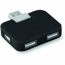 4 Port USB Hub SQUARE (Schwarz) (Art.-Nr. CA662926)