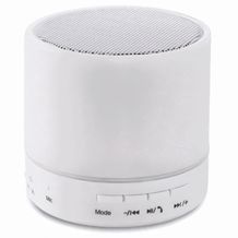 Wireless Lautsprecher LED ROUND WHITE (weiß) (Art.-Nr. CA668301)