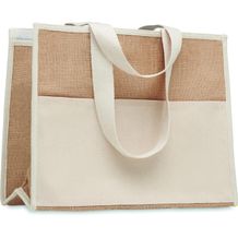 Jute-Canvas Shopping Tasche CAMPO DE GELI (beige) (Art.-Nr. CA669269)