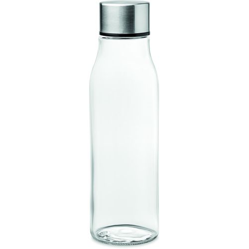 Trinkflasche Glas 500 ml VENICE (Art.-Nr. CA678000) - Trinkflasche aus Glas mit einem Schraubv...