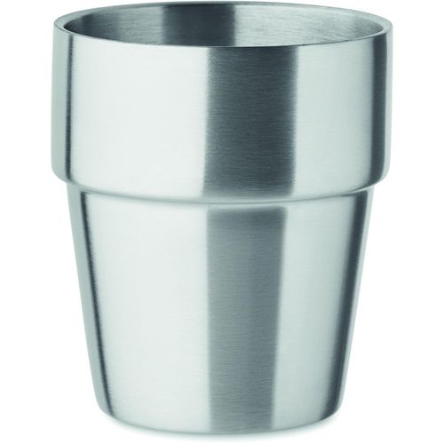 Doppelwandiger Trinkbecher 250 ml ACERITO (Art.-Nr. CA714745) - Doppelwandiger Becher aus recyceltem...